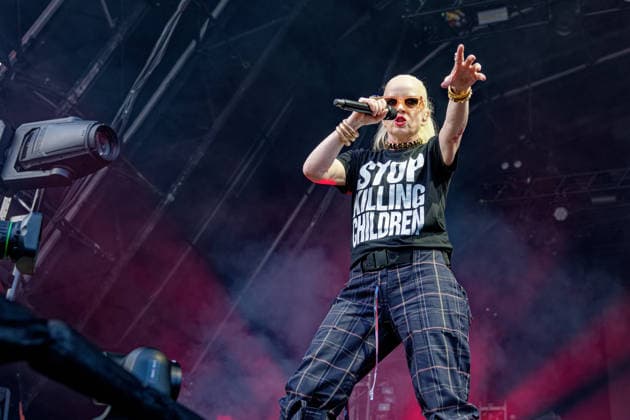 June 18, 2026, Northwich, United Kingdom: SHIRLEY MANSON - lead vocals, of Alt Rock Band Garbage performing at Delamere Forest, Cheshire UK as part of the annual Forest Live summer concert series, Northwich United Kingdom  - ZUMAp211 20260618_aap_p211_010 Copyright: xAndyxVonxPipx