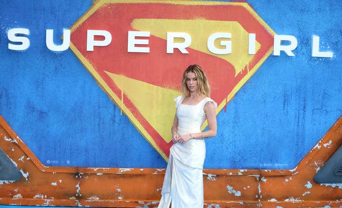 Supergirl UK Sneak Peak Event at Cineworld Leicester Square in London - 18 Jun 2026 Milly Alcock attends the Supergirl UK Sneak Peak Event at Cineworld Leicester Square. London United Kingdom Copyright: xFredxDuvalx xSOPAxImagesx FD_Supergirl_01