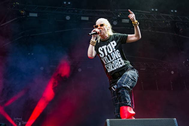 June 18, 2026, Northwich, United Kingdom: SHIRLEY MANSON - lead vocals, of Alt Rock Band Garbage performing at Delamere Forest, Cheshire UK as part of the annual Forest Live summer concert series, Northwich United Kingdom  - ZUMAp211 20260618_aap_p211_017 Copyright: xAndyxVonxPipx