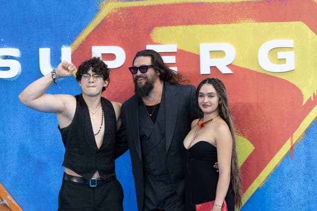 June 18, 2026, London, United Kingdom: (L-R), Nakoa-Wolf Momoa, Jason Momoa and Lola Iolani Momoa attend the UK Sneak Peak Fan Event for SUPERGIRL at Cineworld. London United Kingdom - ZUMAs197 20260618_aaa_s197_320 Copyright: xPhilxLewisx