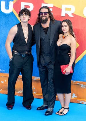 Nakoa-Wolf Momoa, Jason Momoa, Lola Iolani Momoa attends Supergirl UK Sneak Peak Fan Event at Cineworld Leicester Square in London, England. UK. Thursday 18th June 2026. Copyright: xJamesxWarrenx ae7n1673