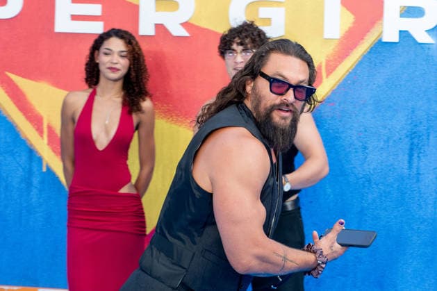 Jason Momoa attends Supergirl UK Sneak Peak Fan Event at Cineworld Leicester Square in London, England. UK. Thursday 18th June 2026. Copyright: xJamesxWarrenx ae7n1684