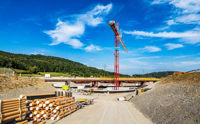 Drone footage of the major infrastructure construction site in G Glattfelden, Switzerland, 5th Jul 2025: Drone footage of the major construction site at the Chrüzstrasse roundabout. The expansion of Schaffhauserstrasse in the Zurich lowlands shows the current construction progress and the future traffic flow from above. *** Drone footage of the major infrastructure construction site in G Glattfelden, Switzerland, July 5, 2025. Drone footage of the major construction site at the Chrüzstrasse roundabout. The expansion of Schaffhauserstrasse in the Zurich lowlands shows the current construction progress and the future traffic flow from above.,detected_source_language Copyright: xAndreasxHaasx