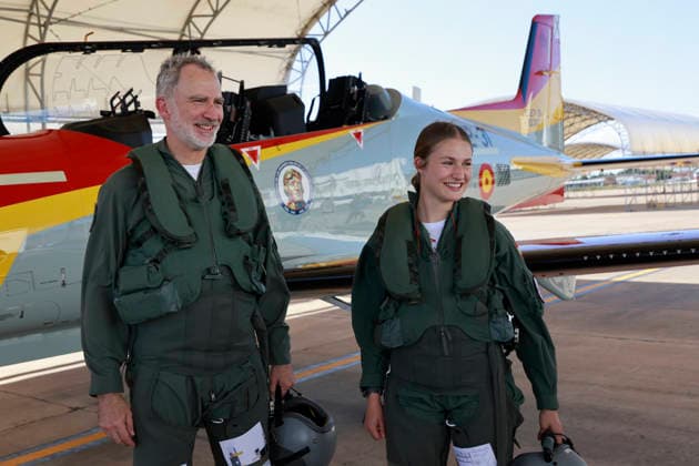 Princess Leonors training flight with her father, Felipe VI, at the General Academy of Air and Space Princess Leonors training flight with her father, Felipe VI, at the General Academy of Air and Space, on June 18, 2026, in San Javier, Murcia ARMED FORCES PRINCESS LEONOR FELIPE VI AIRPLANE FLIGHT JUNE 19, 2026 Office of His Majesty the King June 19, 2026 San Javier, Murcia San Javier, Murcia Spain,detected_source_language  Copyright: xCasaxdexS.M.xelxReyx 7607916