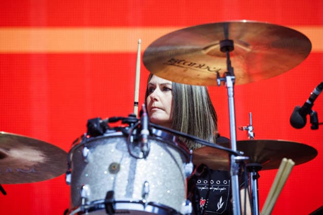 Franz Ferdinand live at OverOslo 2026 Oslo, Norway. 17th, June 2026. The Scottish rock band Franz Ferdinand performs a live concert during the Norwegian music festival OverOslo 2026 in Oslo. Here drummer Audrey Tait is seen live on stage. Norway, Oslo  Copyright: xGonzalesxPhoto KetilxMartinsenx
