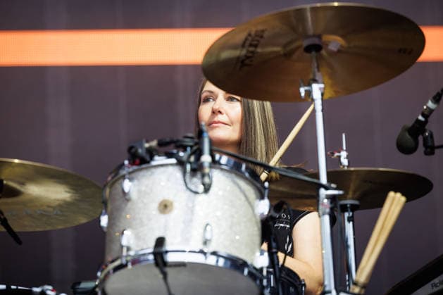 Franz Ferdinand live at OverOslo 2026 Oslo, Norway. 17th, June 2026. The Scottish rock band Franz Ferdinand performs a live concert during the Norwegian music festival OverOslo 2026 in Oslo. Here drummer Audrey Tait is seen live on stage. Norway, Oslo  Copyright: xGonzalesxPhoto KetilxMartinsenx