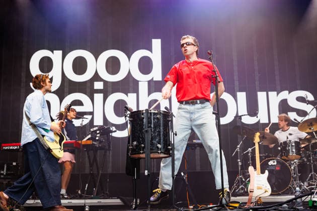 Good Neighbours live at OverOslo 2026 Oslo, Norway. 17th, June 2026. The British band Good Neighbours performs a live concert during the Norwegian music festival OverOslo 2026 in Oslo. Here singer and musician Oli Fox is seen live on stage. Norway, Oslo  Copyright: xGonzalesxPhoto KetilxMartinsenx