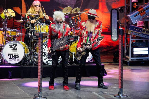 ZZ Top live at OverOslo 2026 Oslo, Norway. 18th, June 2026. The American rock band ZZ Top perform a live concert during the Norwegian music festival OverOslo 2026 in Oslo. Here vocalist and musician Billy Gibbons (R) is seen live on stage with musician Elwood Francis (L). Norway, Oslo  Copyright: xGonzalesxPhoto KetilxMartinsenx