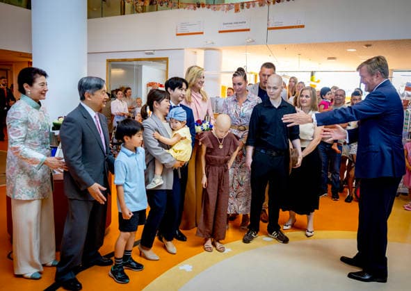 19-06-2026 Utrecht Queen Maxima and King Willem-Alexander with Emperor Naruhito of Japan and Empress Masako visited the Princess Maxima Center for Pediatric Oncology in Utrecht on the 3rd and last day of the 3 day statevisit to the Netherlands. Â  Copyright: xPPEx