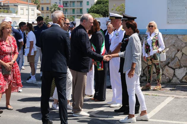 IPA85851119 - Viareggio: Prince Albert of Monaco and Princess Charlene at The Crossing, the water bike challenge organized by the Princess s Foundation, which starts in Viareggio and ends in Monaco  Copyright: xIacopoxGianninix xx 85851119