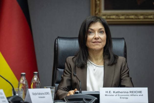 6th Term Meeting of the Turkiye-Germany JETCO held in Ankara ANKARA, TURKIYE - JUNE 19: Turkish Minister of Trade Omer Bolat (not seen) and German Minister for Economic Affairs and Energy Katherina Reiche attend the 6th Term of the Turkiye-Germany Joint Economic and Trade Commission (JETCO) and roundtable meetings with business representatives from both countries, at the Turkish Ministry of Trade in Ankara, Turkiye, on June 19, 2026. Didem Mente Anadolu Ankara Turkey. Editorial use only. Please get in touch for any other usage.  Copyright: x2026xAnadoluxDidemxMentex