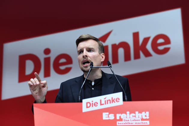 10. Bundesparteitag der Partei Die Linke am 19.06.2026 in der Metropolis Halle in Potsdam Janis Ehling ( Bundesgeschäftsführer Die Linke ) *** 10th National Party Convention of Die Linke on June 19, 2026, at the Metropolis Halle in Potsdam Janis Ehling, National Executive Director of Die Linke,detected_source_language xRx