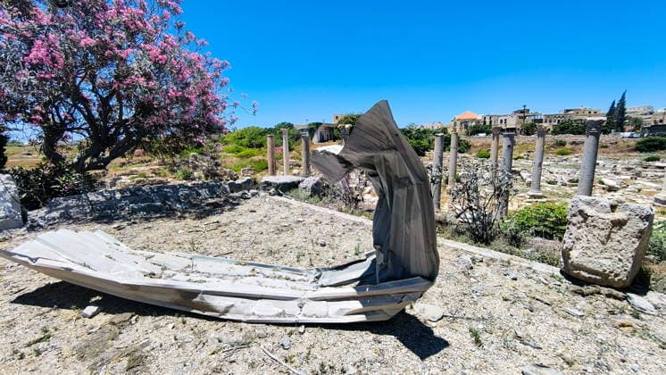 LEBANON, TYRE - JUNE 19, 2026: A historical site damaged in an Israeli airstrike Tyre Lebanon  - ZUMAt113 20260619_zaa_t113_119 Copyright: xAnkharxKochnevax