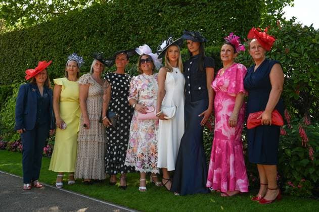 Royal Ascot 2026 BERKSHIRE, UNITED KINGDOM - JUNE 19: Visitors, wearing elaborate hats and elegant outfits, attend the fourth day of the traditional Royal Ascot horse racing event, held in the United Kingdom since 1711, at Ascot Racecourse in Berkshire, United Kingdom on June 19, 2026. Rasid Necati Aslim Anadolu London United Kingdom. Editorial use only. Please get in touch for any other usage.  Copyright: x2026xAnadoluxRasidxNecatixAslimx