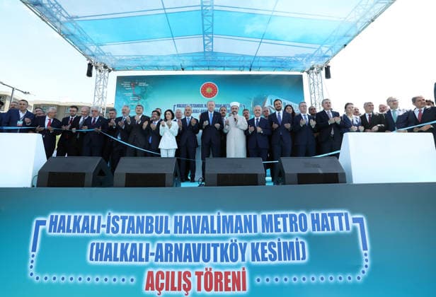 Turkish President Recep Tayyip Erdogan ISTANBUL, TURKIYE - JUNE 19: (----EDITORIAL USE ONLY - MANDATORY CREDIT - TURKISH PRESIDENCY MUSTAFA KAMACI HANDOUT - NO MARKETING NO ADVERTISING CAMPAIGNS - DISTRIBUTED AS A SERVICE TO CLIENTS----) Turkish President Recep Tayyip Erdogan attends the opening ceremony of Halkali-Istanbul Airport Metro Line at Kayasehir Metro Station in Istanbul, Turkiye on June 19, 2026. TUR Presidency Mustafa Kamaci Anadolu Istanbul Turkey. Editorial use only. Please get in touch for any other usage.  Copyright: x2026xAnadoluxTURxPresidencyx xMustafaxKamacix