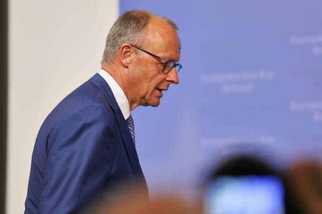 Brüssel, Belgien, 19.06.2026: Europa-Gebäude: EU-Gipfel: Bundeskanzler Friedrich Merz (CDU) auf einer Pressekonferenz zum Abschluss am Freitagnachmittag. *** Brussels, Belgium, June 19, 2026, at the Europa Building during the EU Summit Copyright: xdtsxNachrichtenagenturx dts_124070