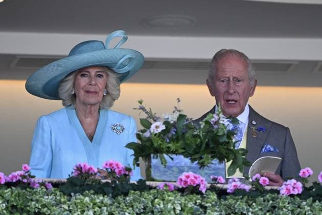 Royal Ascot 2026 BERKSHIRE, UNITED KINGDOM - JUNE 19: King Charles III and Queen Camilla attend the fourth day of the traditional Royal Ascot horse racing event, which has been held since 1711, in Berkshire, United Kingdom on June 19, 2026. Rasid Necati Aslim Anadolu Berkshire United Kingdom. Editorial use only. Please get in touch for any other usage.  Copyright: x2026xAnadoluxRasidxNecatixAslimx