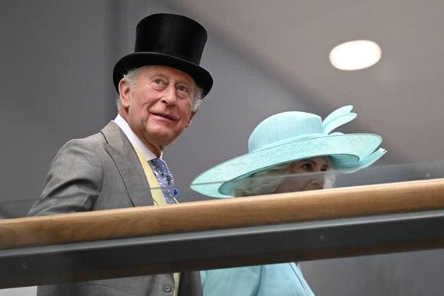 Royal Ascot 2026 BERKSHIRE, UNITED KINGDOM - JUNE 19: King Charles III and Queen Camilla attend the fourth day of the traditional Royal Ascot horse racing event, which has been held since 1711, in Berkshire, United Kingdom on June 19, 2026. Rasid Necati Aslim Anadolu Berkshire United Kingdom. Editorial use only. Please get in touch for any other usage.  Copyright: x2026xAnadoluxRasidxNecatixAslimx