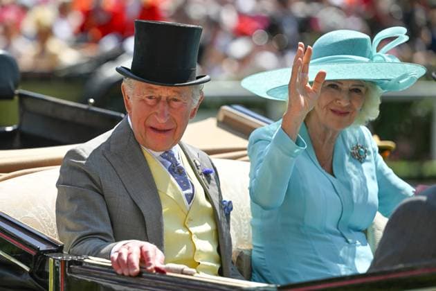 Royal Ascot 2026 BERKSHIRE, UNITED KINGDOM - JUNE 19: King Charles III and Queen Camilla attend the fourth day of the traditional Royal Ascot horse racing event, which has been held since 1711, in Berkshire, United Kingdom on June 19, 2026. Rasid Necati Aslim Anadolu Berkshire United Kingdom. Editorial use only. Please get in touch for any other usage.  Copyright: x2026xAnadoluxRasidxNecatixAslimx