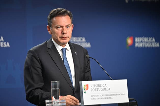 Portuguese Prime Minister Luis Montenegro BRUSSELS, BELGIUM - JUNE 19: Portuguese Prime Minister Luis Montenegro holds a press conference after the European Union Leaders Summit in Brussels, Belgium on June 19, 2026. Dursun Aydemir Anadolu Brussels Belgium. Editorial use only. Please get in touch for any other usage.  Copyright: x2026xAnadoluxDursunxAydemirx