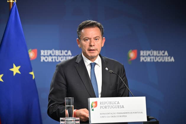 Portuguese Prime Minister Luis Montenegro BRUSSELS, BELGIUM - JUNE 19: Portuguese Prime Minister Luis Montenegro holds a press conference after the European Union Leaders Summit in Brussels, Belgium on June 19, 2026. Dursun Aydemir Anadolu Brussels Belgium. Editorial use only. Please get in touch for any other usage.  Copyright: x2026xAnadoluxDursunxAydemirx