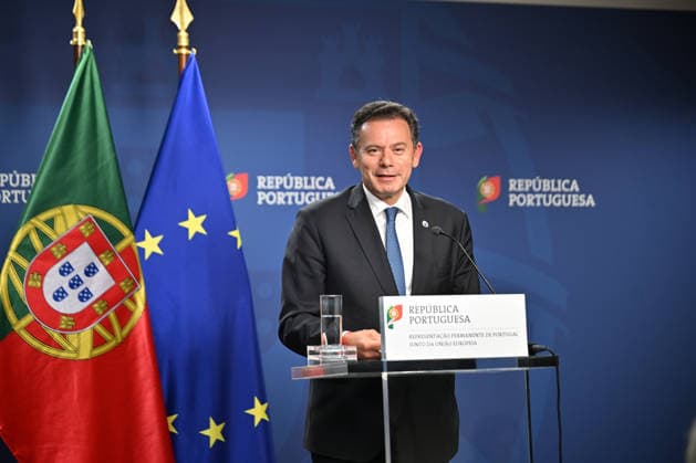 Portuguese Prime Minister Luis Montenegro BRUSSELS, BELGIUM - JUNE 19: Portuguese Prime Minister Luis Montenegro holds a press conference after the European Union Leaders Summit in Brussels, Belgium on June 19, 2026. Dursun Aydemir Anadolu Brussels Belgium. Editorial use only. Please get in touch for any other usage.  Copyright: x2026xAnadoluxDursunxAydemirx