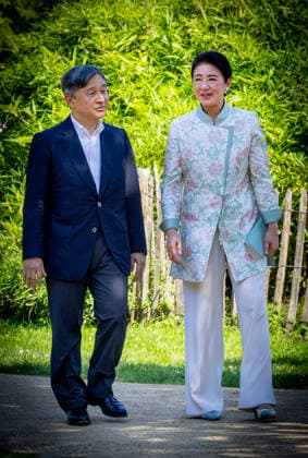 19-06-2026 Amsterdam Emperor Naruhito of Japan and Empress Masako planting a cherry tree in the Blossom Park in the Amsterdam Forest on the 3rd and last day of the 3 day statevisit to the Netherlands. Â  Copyright: xPPEx
