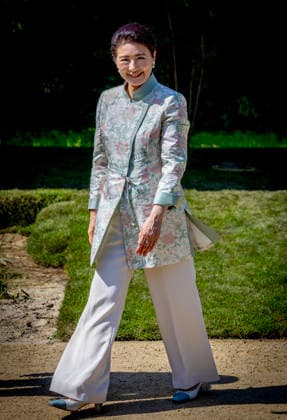 19-06-2026 Amsterdam Empress Masako planting a cherry tree in the Blossom Park in the Amsterdam Forest on the 3rd and last day of the 3 day statevisit to the Netherlands. Â  Copyright: xPPEx