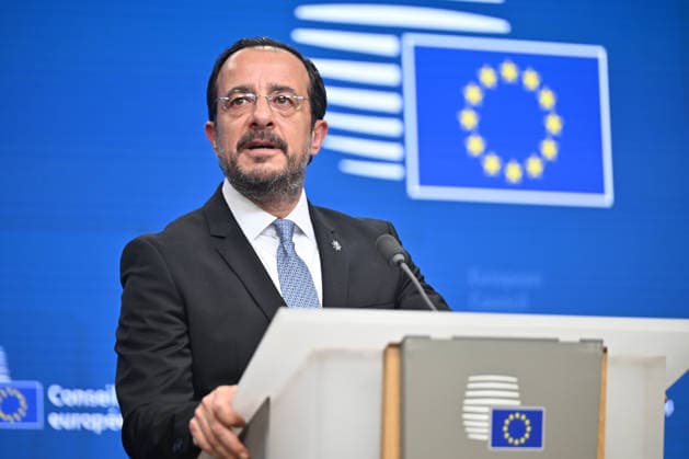EU leaders meeting in Brussels BRUSSELS, BELGIUM - JUNE 19: European Commission President Ursula von der Leyen, European Council President Antonio Costa, andLeader of the Government of the Republic of Cyprus and President of the EU Council Nikos Hristodulidis, hold a joint press conference following the European Union (EU) Leaders’ Summit in Brussels, Belgium on June 19, 2026. Dursun Aydemir Anadolu Brussels Belgium. Editorial use only. Please get in touch for any other usage.  Copyright: x2026xAnadoluxDursunxAydemirx