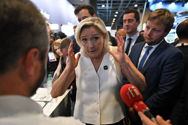 Marine Le Pen visits VivaTech in Paris FA MP President of the National Rassemblement group at the French National Assembly Marine Le Pen visits the VivaTech event in Paris on June 19, 2026. Photo by Firas Abdullah ABACAPRESS.COM Paris Ile-de-France France  Copyright: xAbdullahxFiras ABACAx