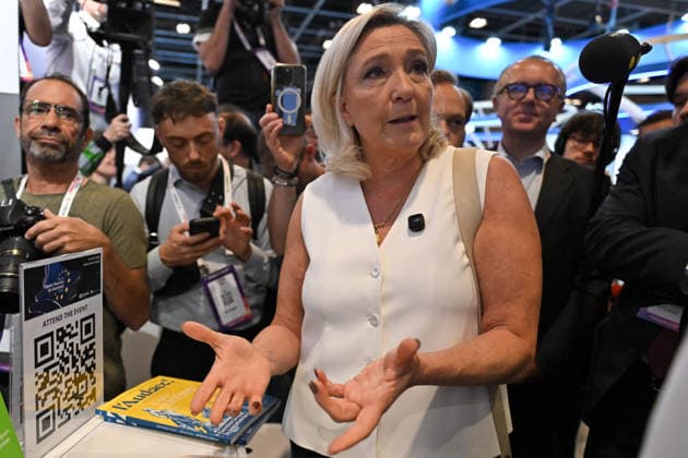 Marine Le Pen visits VivaTech in Paris FA MP President of the National Rassemblement group at the French National Assembly Marine Le Pen visits the VivaTech event in Paris on June 19, 2026. Photo by Firas Abdullah ABACAPRESS.COM Paris Ile-de-France France  Copyright: xAbdullahxFiras ABACAx