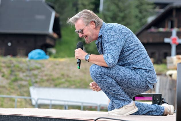 ORF Wenn die Musi spielt . Sänger Nik P. während Proben zum Musik Open Air Wenn die Musi spielt am 19.06.2026 in Bad Kleinkirchheim. 20260619SBK0107 *** ORF Wenn die Musi spielt