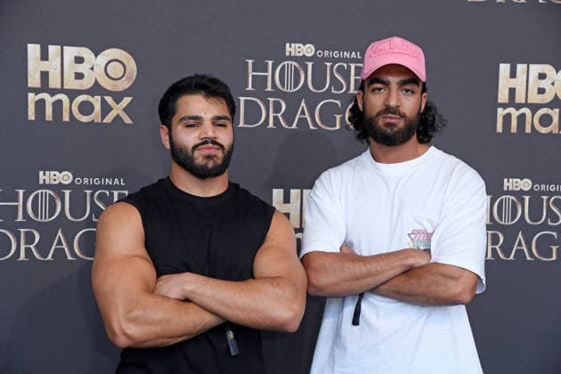 Mohammad Eliraqui, Soufiane El Mesaudi bei der Premiere von HOUSE OF THE DRAGON Staffel 3 im Kino International in Berlin am 19.06.2026 *** Mohammad Eliraqui and Soufiane El Mesaudi at the premiere of House of the Dragon Season 3 at the Kino International in Berlin on June 19, 2026 ,detected_source_language