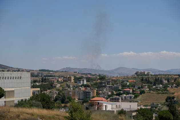 Lebanon Nabatieh Hit By Strikes Smoke rises following an Israeli strike in Nabatieh, Lebanon, on June 19, 2026. Israeli strikes in Lebanon killed 21 people on June 19, with the Israeli military stating it targeted Hezbollah following repeated violations of the ceasefire. The attacks continued despite a provisional peace agreement between the United States and Iran aimed at ending the Middle East war, as Israel stated it would not rule out military operations beyond its expanded control zone in southern Lebanon. Nabatieh Nabatiye Lebanon Copyright: xCourtneyxBonneaux