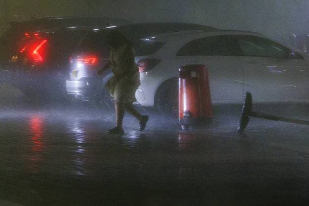 MUIDEN, The Netherlands, 2026-06-19 22:33:07 MUIDEN, 19-06-2026, Severe weather with heavy thunderstorms, heavy rain and strong gusts of wind over the Esso Honswijck gas station. Photo: NLBeeld Robert Meerding Credit: NL Beeld Robert Meerding Inc  Copyright: xx x
