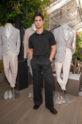 IPA85865368 - Milan, Milan Men™s Fashion Week Spring Summer 2027 - Men™s Fashion, Spring Summer 2027 - Brunello Cuccinelli Show - Arrivals Pictured: Jacob Rott  Copyright: xRiccardoxGIordanox xRiccardoxGiordanox 85865368