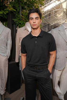 IPA85865388 - Milan, Milan Men™s Fashion Week Spring Summer 2027 - Men™s Fashion, Spring Summer 2027 - Brunello Cuccinelli Show - Arrivals Pictured: Jacob Rott  Copyright: xRiccardoxGIordanox xRiccardoxGiordanox 85865388