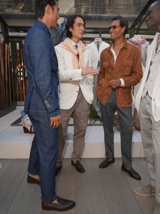 IPA85866335 - Milan, Milan Men™s Fashion Week Spring Summer 2027 - Men™s Fashion, Spring Summer 2027 - Brunello Cuccinelli™s presentation - pictured: Model  Copyright: xRiccardoxGIordanox xRiccardoxGiordanox 85866335