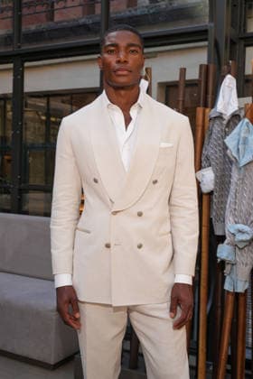 IPA85866336 - Milan, Milan Men™s Fashion Week Spring Summer 2027 - Men™s Fashion, Spring Summer 2027 - Brunello Cuccinelli™s presentation - pictured: Model  Copyright: xRiccardoxGIordanox xRiccardoxGiordanox 85866336