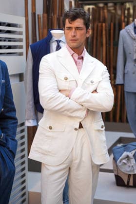 IPA85866374 - Milan, Milan Men™s Fashion Week Spring Summer 2027 - Men™s Fashion, Spring Summer 2027 - Brunello Cuccinelli™s presentation - pictured: Model  Copyright: xRiccardoxGIordanox xRiccardoxGiordanox 85866374