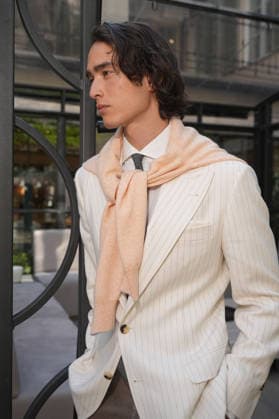IPA85866346 - Milan, Milan Men™s Fashion Week Spring Summer 2027 - Men™s Fashion, Spring Summer 2027 - Brunello Cuccinelli™s presentation - pictured: Model  Copyright: xRiccardoxGIordanox xRiccardoxGiordanox 85866346