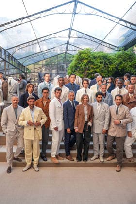 IPA85866400 - Milan, Milan Men™s Fashion Week Spring Summer 2027 - Men™s Fashion, Spring Summer 2027 - Brunello Cuccinelli™s presentation - pictured: Carolina Cuccinelli with the models  Copyright: xRiccardoxGIordanox xRiccardoxGiordanox 85866400