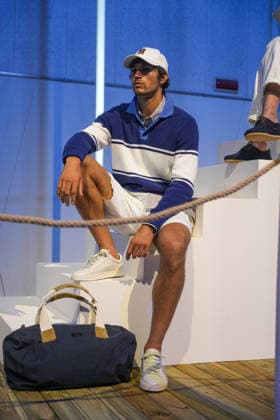 IPA85866462 - Milan, Milan Men™s Fashion Week Spring Summer 2027 - Men™s Fashion, Spring Summer 2027 - Fay™s presentation - arrivals In the photo: Model  Copyright: xRiccardoxGIordanox xRiccardoxGiordanox 85866462