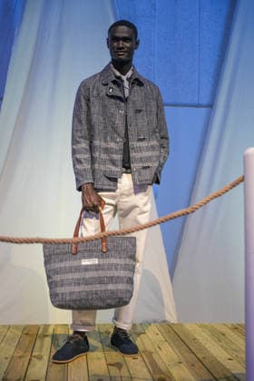 IPA85866466 - Milan, Milan Men™s Fashion Week Spring Summer 2027 - Men™s Fashion, Spring Summer 2027 - Fay™s presentation - arrivals In the photo: Model  Copyright: xRiccardoxGIordanox xRiccardoxGiordanox 85866466