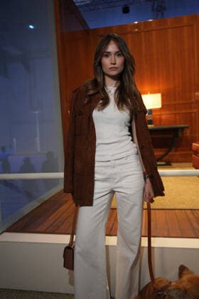 IPA85866670 - Milan, Milan Men™s Fashion Week Spring Summer 2027 - Men™s Fashion, Spring Summer 2027 - Fay™s presentation - arrivals Pictured: Ginevra Diana Beretta  Copyright: xRiccardoxGIordanox xRiccardoxGiordanox 85866670