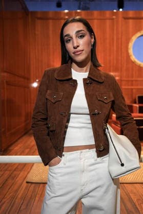 IPA85866673 - Milan, Milan Men™s Fashion Week Spring Summer 2027 - Men™s Fashion, Spring Summer 2027 - Fay™s presentation - arrivals Pictured: Ginevra Mavilla  Copyright: xRiccardoxGIordanox xRiccardoxGiordanox 85866673