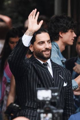 IPA85867440 - Milan, Milan Fashion Week Menswear Spring Summer 2027 - Men s Fashion, Spring Summer 2027 - Ralph Lauren Fashion Show, June 19, 2026 - Guests arriving. Pictured: Maluma (Colombian singer-songwriter)  Copyright: xAlessandroxBremecx xx 85867440
