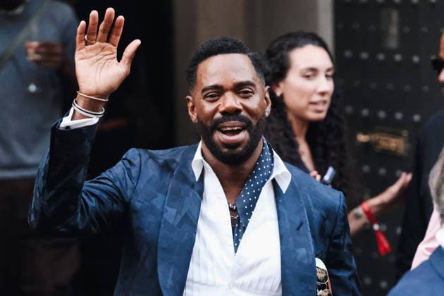 IPA85867422 - Milan, Milan Fashion Week Menswear Spring Summer 2027 - Men s Fashion, Spring Summer 2027 - Ralph Lauren Fashion Show, June 19, 2026 - Guests arriving. Pictured: Colman Domingo (American actor)  Copyright: xAlessandroxBremecx xx 85867422