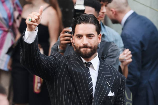 IPA85867438 - Milan, Milan Fashion Week Menswear Spring Summer 2027 - Men s Fashion, Spring Summer 2027 - Ralph Lauren Fashion Show, June 19, 2026 - Guests arrive. Pictured: Maluma (Colombian singer-songwriter)  Copyright: xAlessandroxBremecx xx 85867438