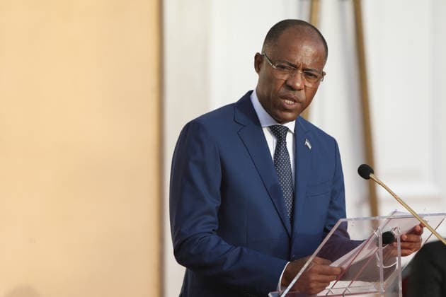 (260620) -- PRAIA, June 20, 2026 -- Francisco Carvalho speaks during his inauguration ceremony as prime minister in Praia, Cabo Verde, June 19, 2026. Francisco Carvalho, leader of the African Party for the Independence of Cabo Verde, was sworn in on Friday as prime minister of Cabo Verde following the legislative elections held on May 17. TO GO WITH Francisco Carvalho sworn in as Cabo Verde s PM (Photo by Xinhua) CABO VERDE-PRAIA-PRIME MINISTER-INAUGURATION CEREMONY EltonxMonteiro 